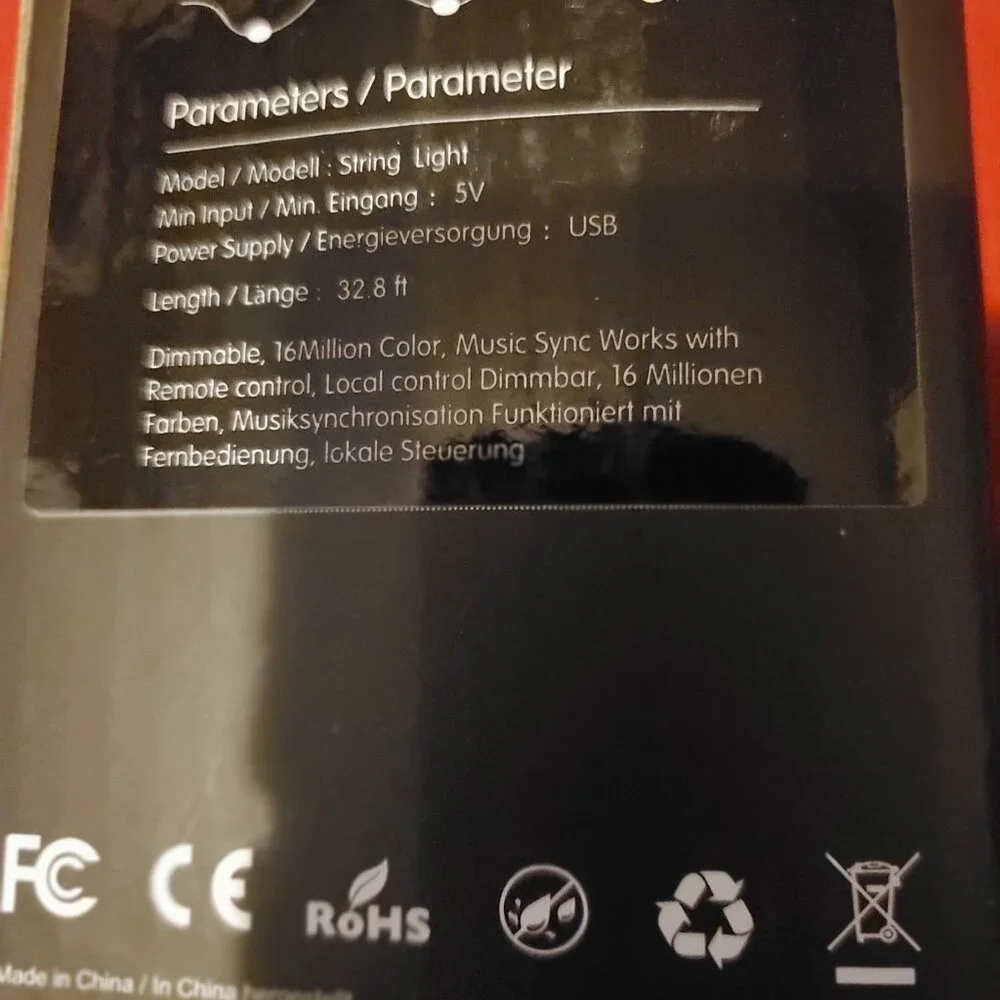 NEW SANEASE BLUETOOTH STRING LIGHTS REMOTE USB BLUE TOOTH
